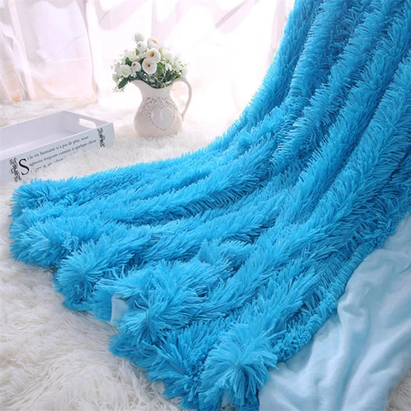 Одеяло, мягкое, легкое, пушистое, плюшевое, теплое, постельные принадлежности для зимы, для дома, дивана, спальни, PI669
