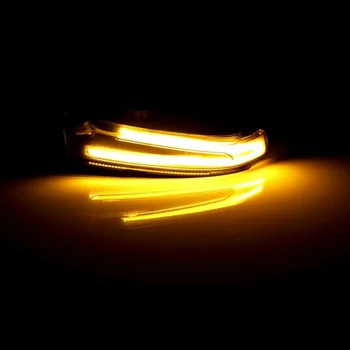 

Bulbs Turn Signal Light Replacement Accessories Car 2Pcs Black Side Mirror Lamp