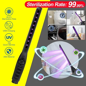 

Portable Handheld LED USB Ultraviolet Sterilizer Lamp Household UV Disinfection Bactericidal Light