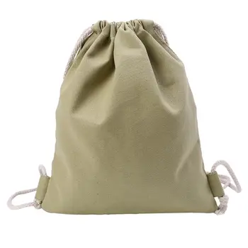 

Canvas Storage School Gym Drawstring Bag Pack Rucksack Backpack Pouch