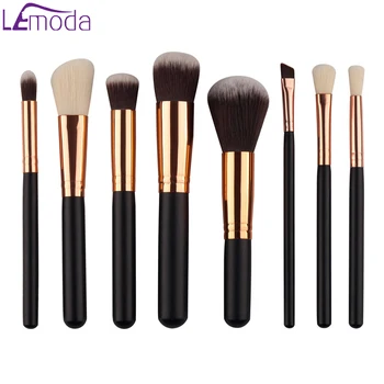 

Lemoda 8pcs Makeup Brush Set Foundation Black Eyeliner Powder Blush Eyeshadow Concealer Eye Cosmetic Face Beauty Tools