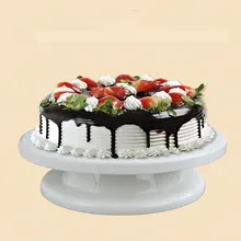 1 шт., портативный вращающийся проигрыватель для торта, украшение торта, проигрыватель, аксессуар, противоскользящая круглая подставка для торта, инструмент для выпечки