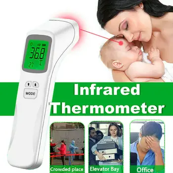 

LED Display No Touch Infrared Digital Forehead Thermometer Baby Adult Body Temperature Gun Health Care
