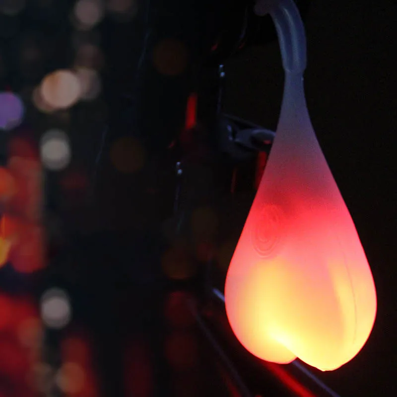 Bike Led Light Heart Shape Cycling Balls Silicone Bicycle Taillight Rear Lights