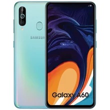 Разблокированный мобильный телефон samsung Galaxy A60 6," 6 ГБ ОЗУ 64 Гб ПЗУ 32 МП Тройная камера Две сим-карты
