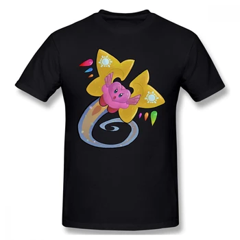 Estrella SplerAnime Diseño de ropa Kirby Star aliados 100% los hombres de algodón de camiseta