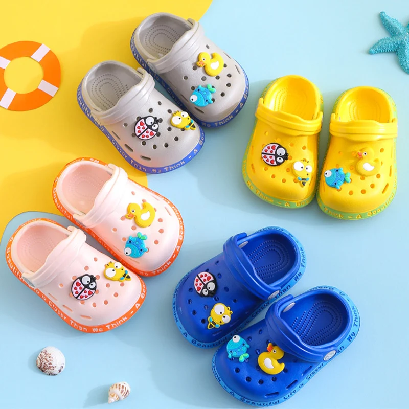 Summer Girls Home Slippers Clogs Cartoon EVA Garden Shoes Beach Kids Boys Sandals Antiskid Flip Flops Quick Dry Outdoor Slides slippers for boy