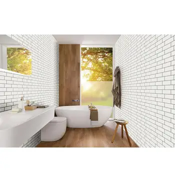 

Newest 4 Colors Brick Subway Tile Peel and Stick Self Adhesive Wall Decal Sticker DIY Kitchen Bathroom Home Decor Vinyl 30P