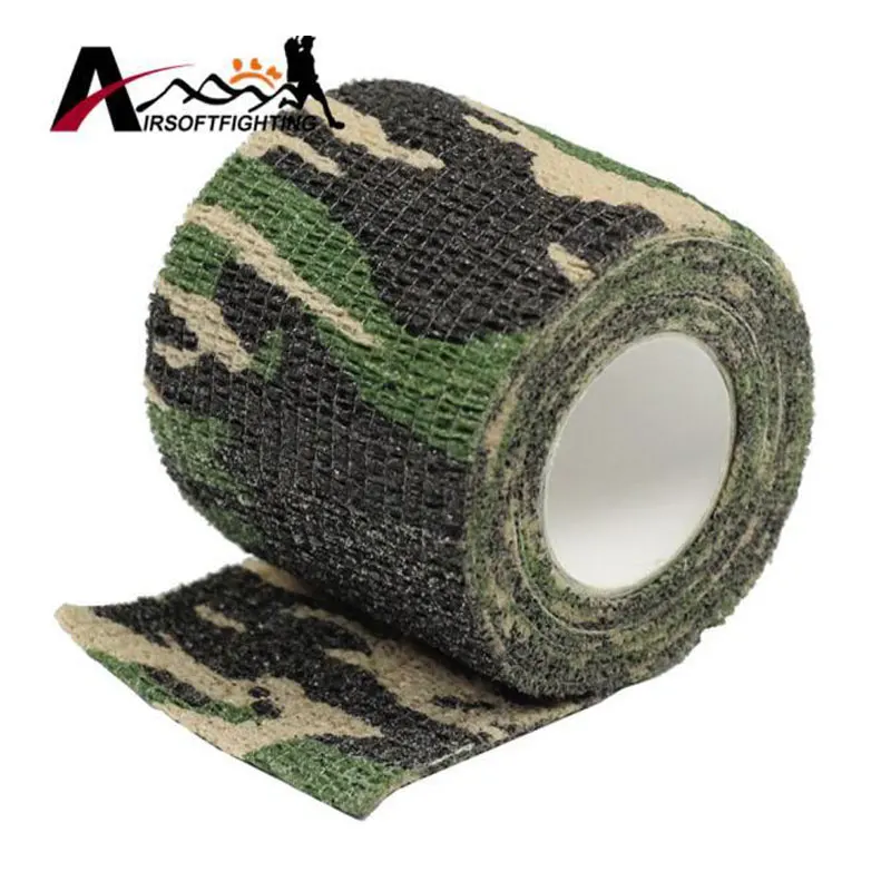 

Self Adhesive Camouflage Tape 5CM*4.5M Stealth Bandage Waterproof Protective Durable Wrap for Camera Lens Flashlight Telescope