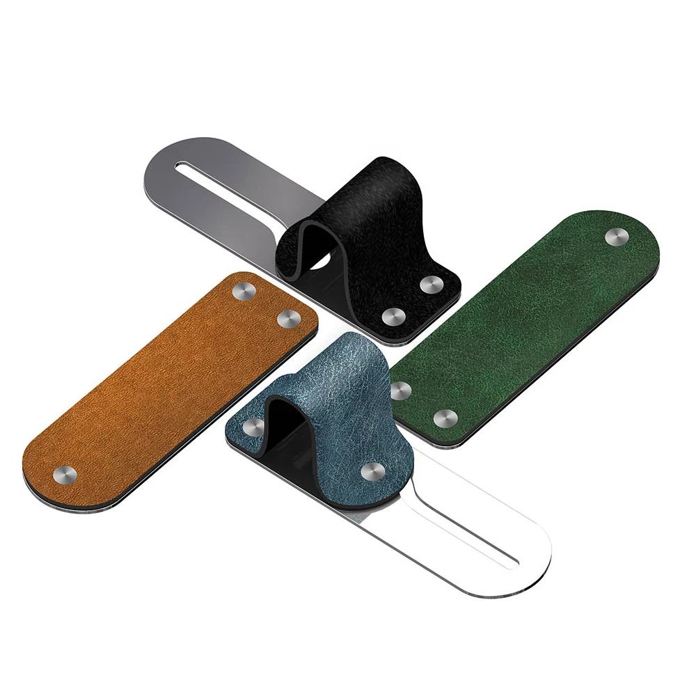 Xiaomi Freefinger Finger Ring Holder Leather Stainless Steel Mobile Phone Grip Car Phone Mount Stand For iPhone Huawei Samsung
