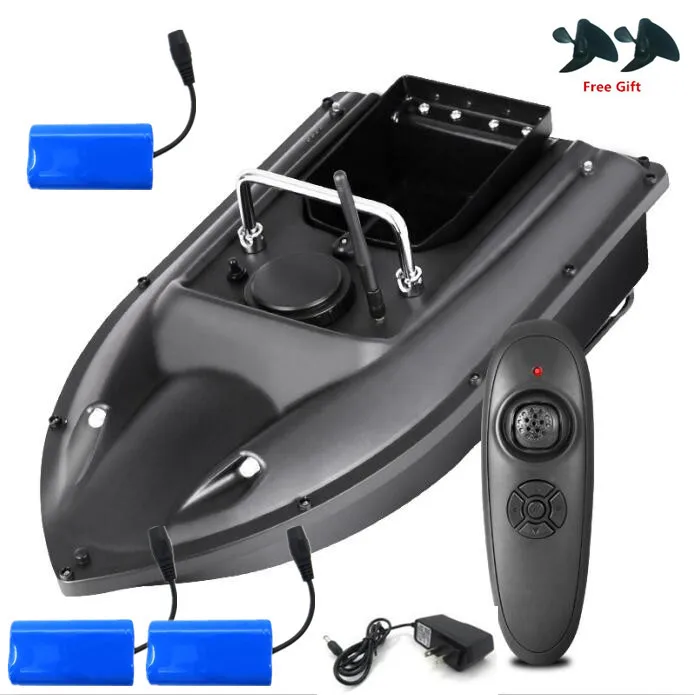 US Plug 3 battery Новая высокоскоростная умная рыбацкая лодка RC C18 500M с двойным ночным светом с фиксированной скоростью, автоматическая подача, радиоуправляемая лодка корабль с беспроводным управлением - Цвет: US Plug 3 battery