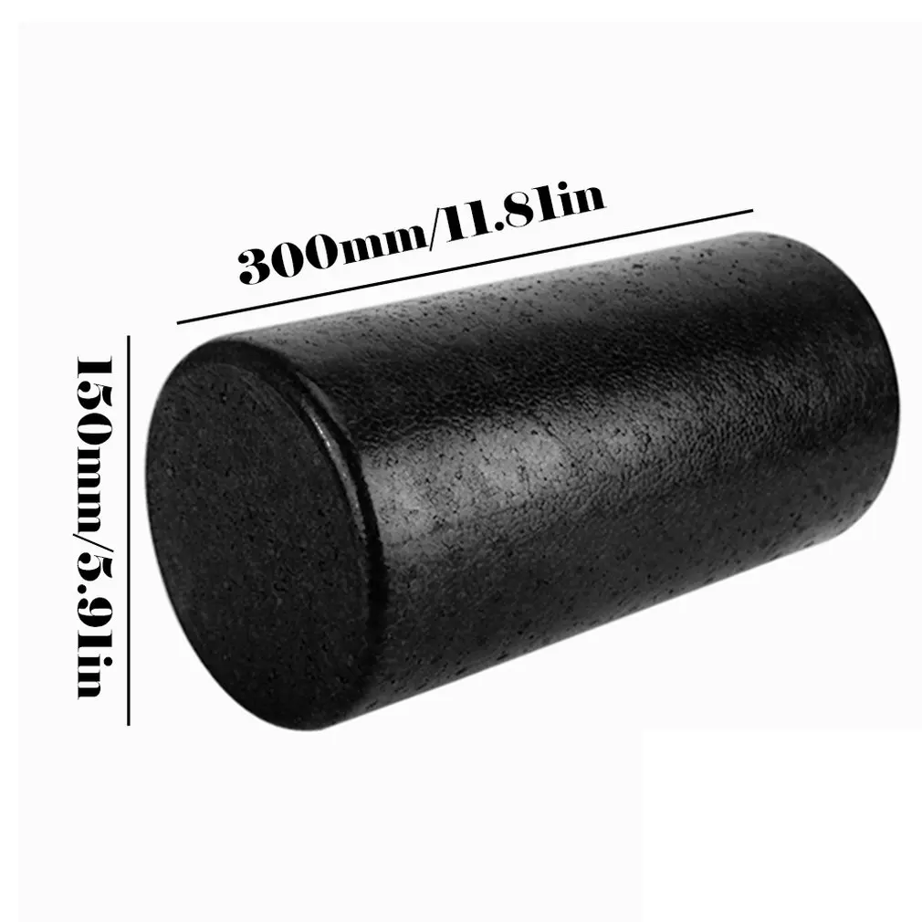 EPP Black Yoga Blocks Gym Foam Roller Yoga Column Muscle Roller Stick Balance Training Shaft Massage Roller Fitness Equipments