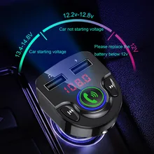 20# Автомобильный MP3-плеер fm-передатчик Aux модулятор Bluetooth Handsfree автомобильный комплект автомобильный аудио mp3-плеер с Умной зарядкой двойной USB mp3