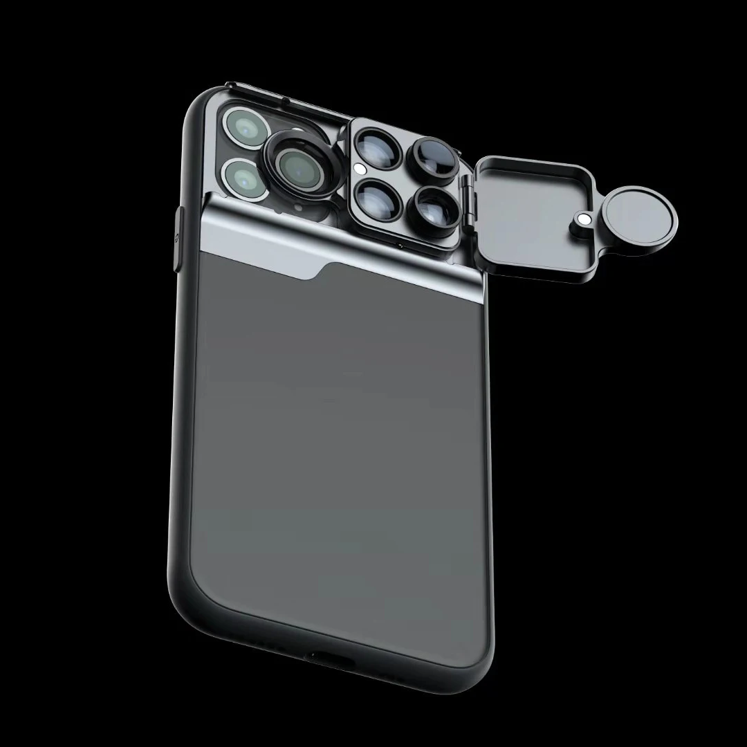 Новое поступление, оригинальные чехлы с несколькими линзами для iPhone, 11 Pro, Max, рыбий глаз, ультра-широкая Крышка для микро-линз, противоударный, Заводская поставка - Цвет: for iPhone 11 ProMax