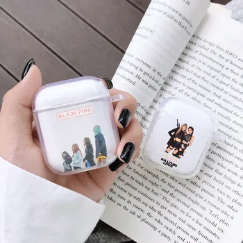 

Blackpink Kill This Love kpop collage clear Silicone BLACK PINK Earphone Case For Airpods 1 2 Protective Cover Soft Clear Coque