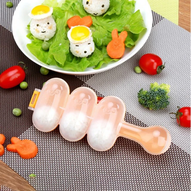 1Pc Onigiri Set Sushi Rolls Mold Rice Ball Bento Mold DIY Kitchen Accessori  HM