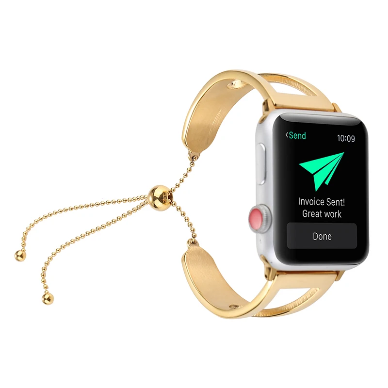 Женский ремешок для Apple Watch 6 38 мм 42 из нержавеющей стали 44 40 iwatch serice 5 3 2|Ремешки