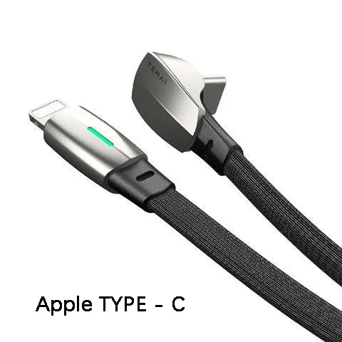 Car mobile phone charging cable For Apple Android typec fast charging cable Accessories For Tesla Model3 modelY Gold