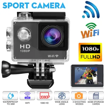 

Action Camera HD 1080p WiFi 30m Waterproof Underwater Video Recording Camera Sport Camera go extreme pro cam