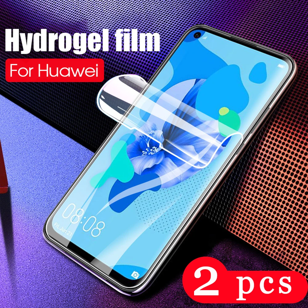 2 шт чехол для huawei p smart Z plus 2019 2018 Гидрогелевая пленка защитная телефона Защитная