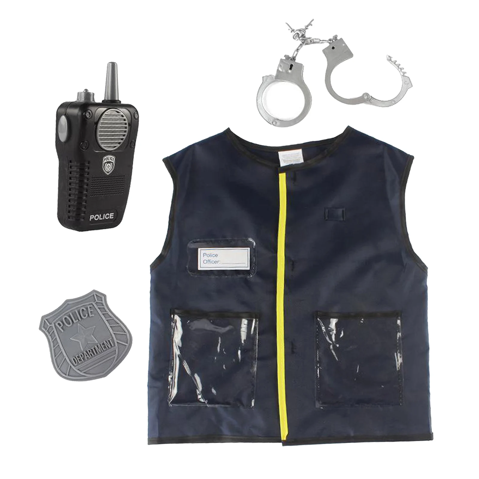 Playos® - Costume de Police - avec Menottes et Talkie Walkie - 3 à 8 ans -  Enfants 