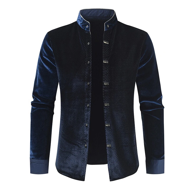 Мужские осенние зимние винтажные рубашки с длинным рукавом Camisa Masculina, мужские повседневные модные облегающие однотонные толстые рубашки Hombre