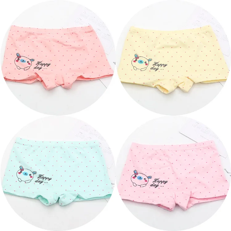 Girls Underwear Pure Cotton Shorts Female Baby Baby Girl Triangle Pants Pantyhose Pants Four-corner Pants Pants - Цвет: 8