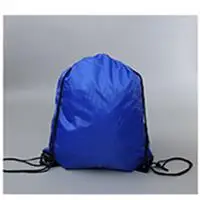 BLUE Водонепроницаемый полиэфирный Карманный Спортивная Фитнес сумка складной рюкзак Drawstring торговый Пеший Туризм Кемпинг Сумка пляжный Плавание - Цвет: BLUE