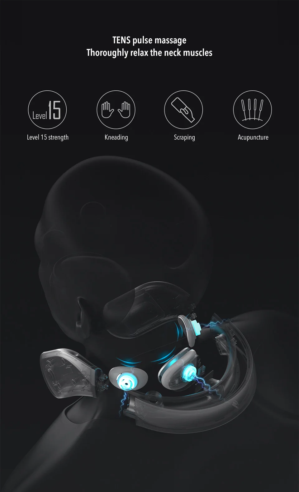 Xiaomi Mijia шейный массажер G2 хиропрактический шейный протектор шеи Многофункциональный горячий компрессионный Электрический физиотерапия