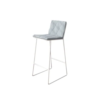 

Nordic Bar Chair Home Modern Simple Back Bar Stool Bar Stool Bar Chair Light Luxury American Bar Stool