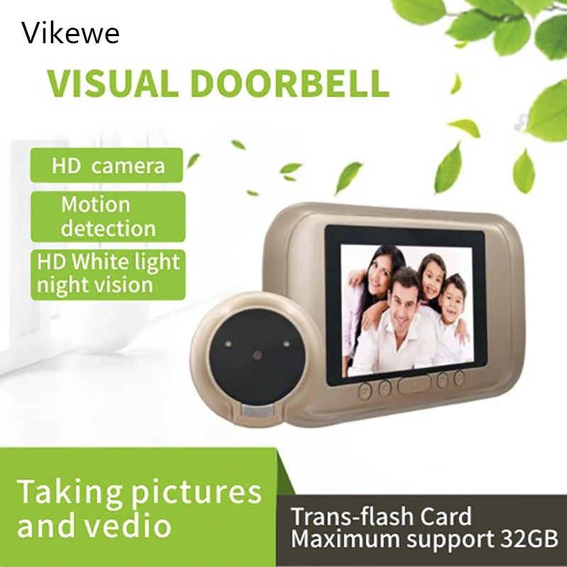 

Smart Home Video Doorbell 3.5 HD Electronic M10 Camera Photo Video Home Monitoring Anti-theft Alarm 720P Night Vision 32G Record