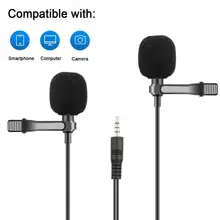 Mouriv CM206 Dual-head Lavalier Mic,Professional Lapel Clip-on Omnidirectional Condenser Microphone for Apple ,Android,PC,&more