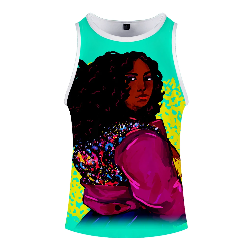 LIZZO пуловер Графический большой размер свободные модные Harajuku женские топы на бретелях 3D принт хип хоп без рукавов Повседневная пара футболка