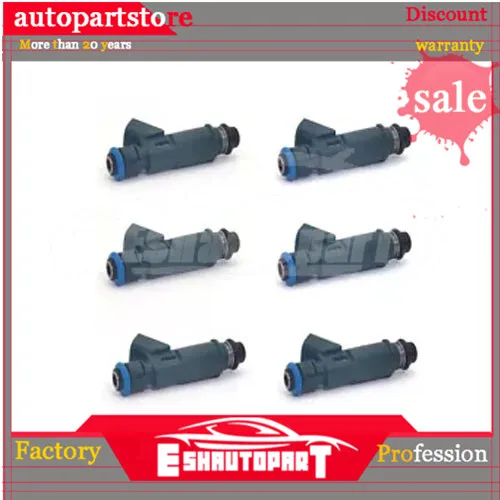 6x 2M2E-A7B AJ51-13-250 топливный инжектор для FORD MONDEO 2001-2004 V6 2.5L MAZDA 6 2003-2008 V6 3.0L/MPV Субару Outback 2002-2006 V6 3.0L