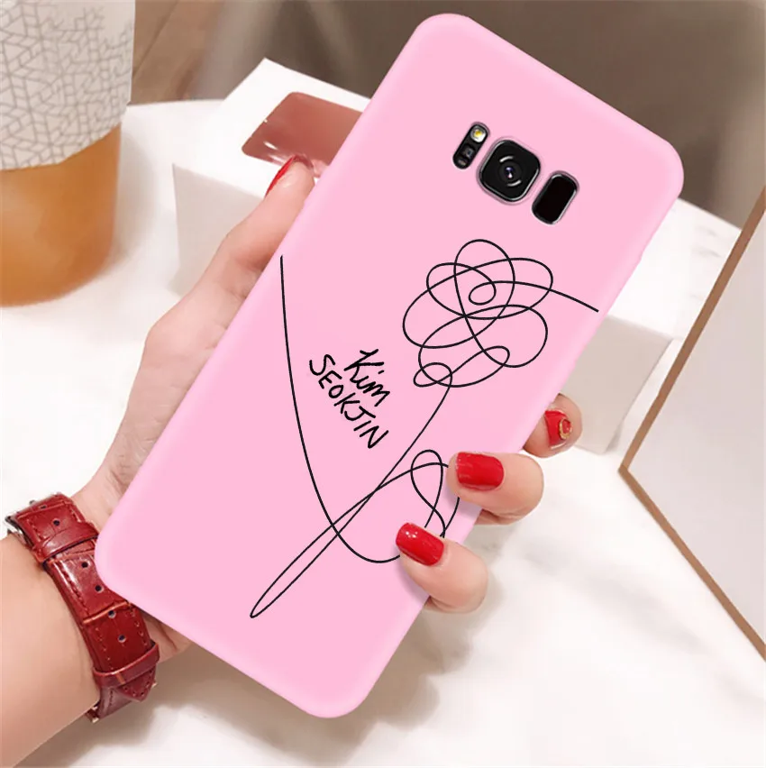 Kpop чехол для телефона мягкий силиконовый карамельный цвет чехол для samsung Galaxy s8 s9 plus s10 plus s10e lite note 9 - Цвет: FHSR-23084