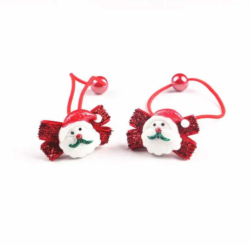 Рождественские аксессуары для волос с изображением Санта-Клауса wapiti Moose снеговика Санты повязки для волос для девочек завязка для волос Q50 - Цвет: 7