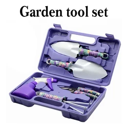 5/10 pçs/set jardim planta ferramenta conjunto pá ancinho clippers irrigação ferramenta de rega jardim poda plantio jardinagem ferramentas kit