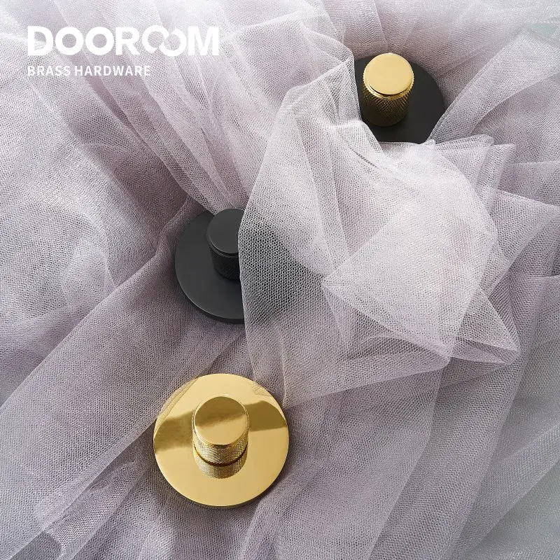 Dooroom латунный скрытый дверной замок набор накатанный черный золотой интерьер