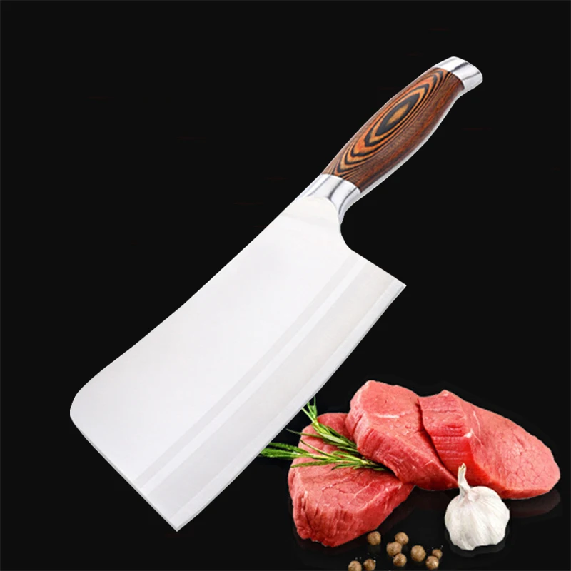 Стальные Кухонные ножи, профессиональный нож шеф-повара, мясник, рубящий нож