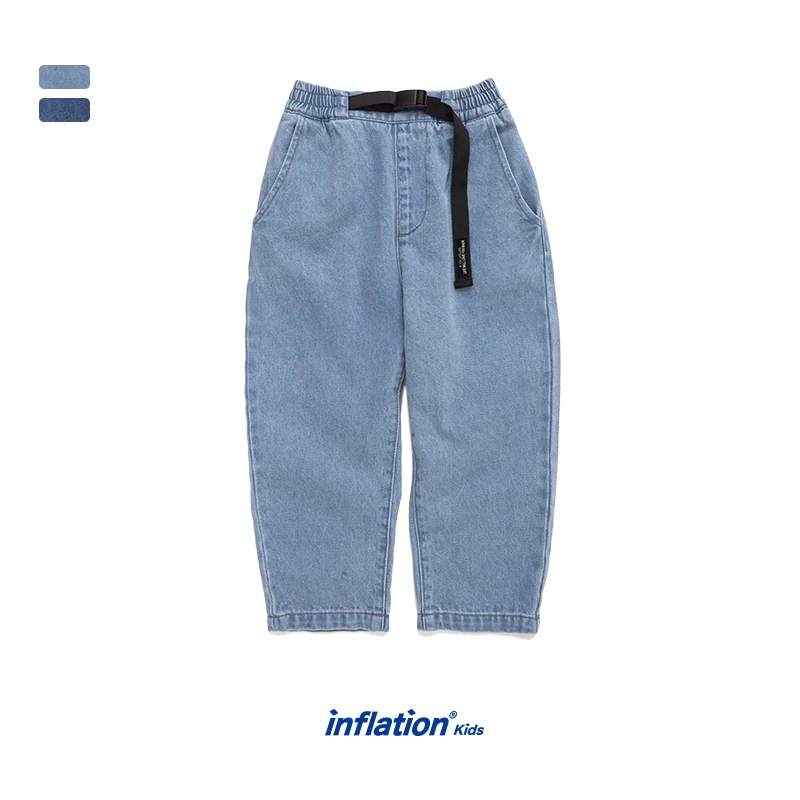 INFLATION Childrens Clothes Boys Jeans Light Blue Kids Jeans Elastic Waist Jeans Baby New Collection Boy Jeans 20903SX - Цвет: Light blue
