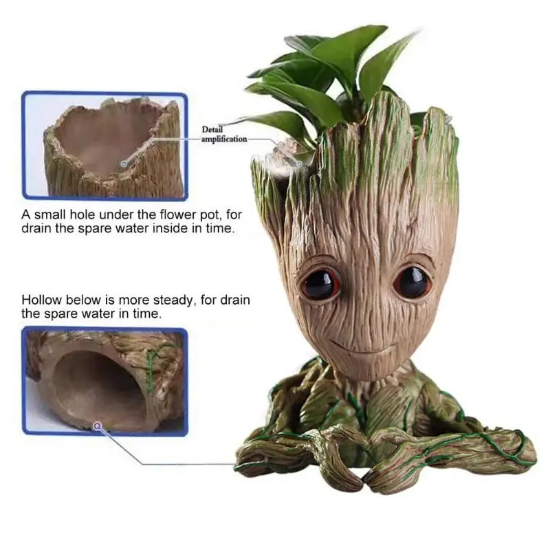 Цветочные горшки Groot многофункциональные украшения дома детские игрушки ручки Gruitt цветочные горшки садовые горшки для хранения Ремесла