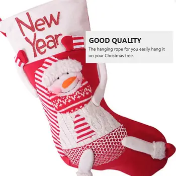 

Christmas Stockings Hand-Made Christmas Stockings Gift Bags Christmas Decorations Candy Socks For Kids Party Supplies