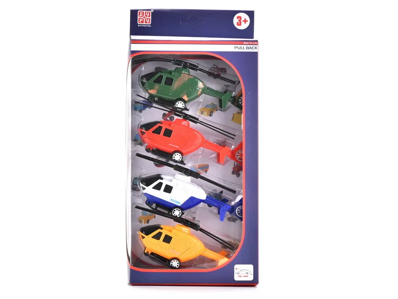 

CHILDREN'S Cartoon Mini Warrior Helicopter Airplane Children Model Warrior Fighter Plane Model Toy Stall Hot Selling