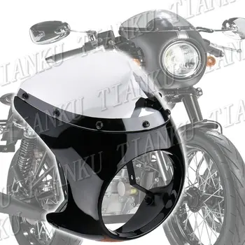 

Motorcycle 7" Headlight Fairing Screen Retro Cafe Racer Style Drag Racing Custom Chopper Cruisers
