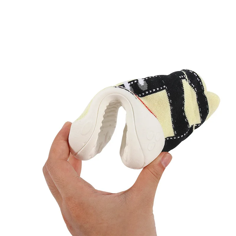 0-3 Years Old Baby Shoes Rubber Soft Non-Slip Sole Knitted Toddler Shoes Casual Plus Velvet Non-Slip Shoes Casual Shoes