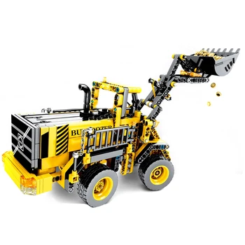

688Pcs Technic City Engineering Vehicle Bulldozer Building Blocks Block Assembly Toys For Boys 2020 New Arrival