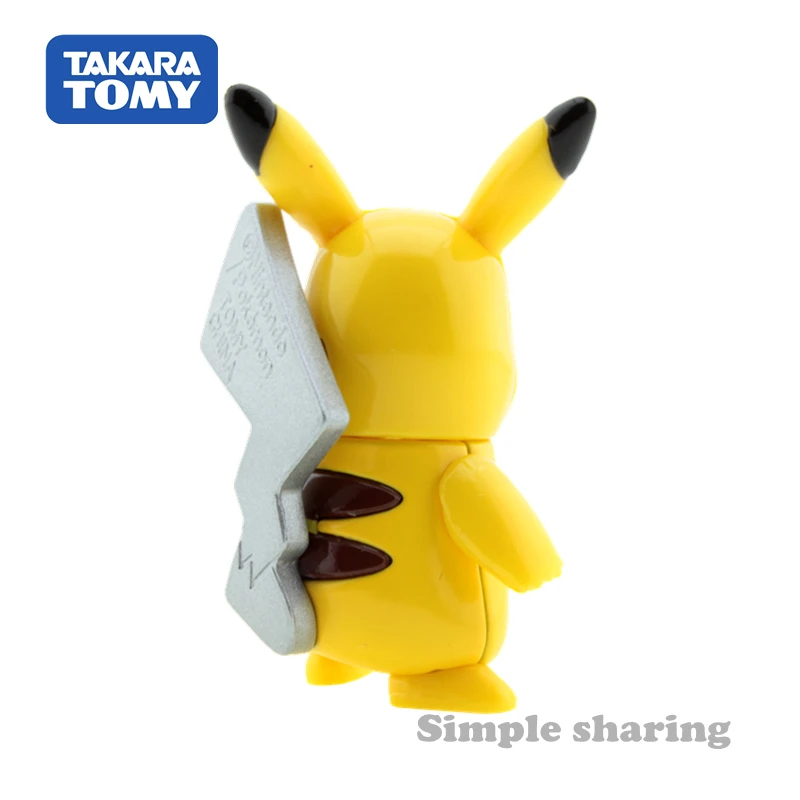 Takara Tomy Tomica Пикачу Рисунок сплава модель комплект с героями Монстры покемона