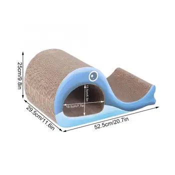 

Cat Supplies Cat Toy Pet Cat Corrugated Paper Whale Scratching Board Playing Grinding Claws Toy Durable Exercise Cat Toys