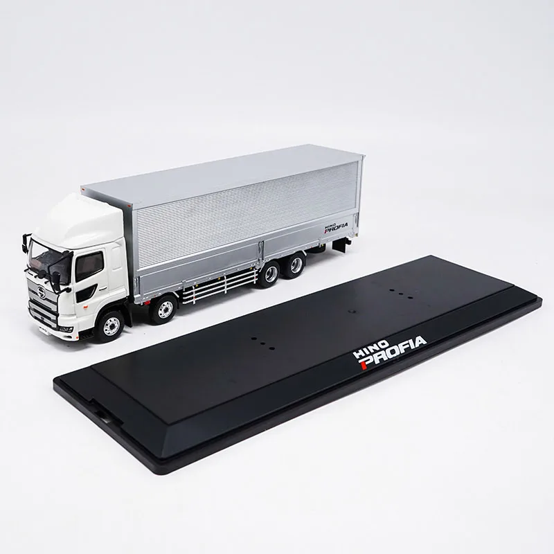 White Ограниченное количество металический буксировочный трактор 1/43 масштаб HINO грузовики Литой Сплав модель грузовика-контейнеровоза игрушка Коллекция подарков Крытый дисплей - Цвет: White