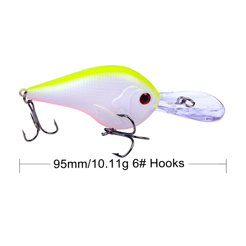 

1pcs Fishing Lure 10 colors Artificial Bait 9.5cm/10g Hard Fishing Bait Freshwater squid bionic bait Fishing Tackle